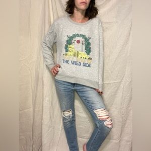 RARE Le Superbe metallic tiger sweatshirt